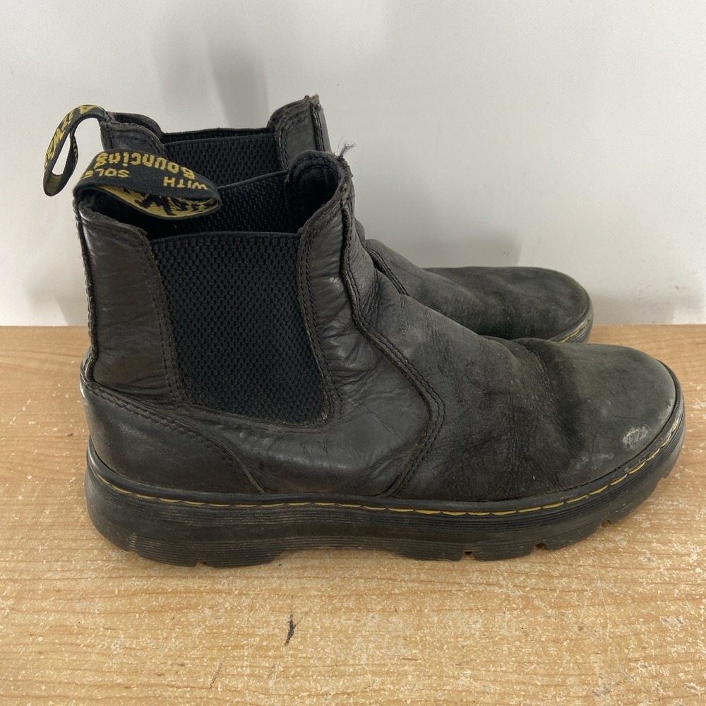 Dr. Martens Embury Women's Size 9 Men's 8 Gunmetal Leather Chelsea Boots